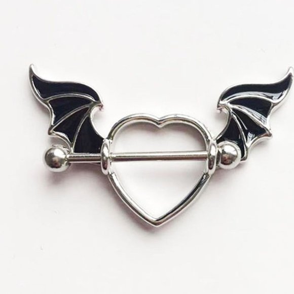 Nipple Piercing ~ Per Pair ~ Spread Wings - Picture 1 of 6